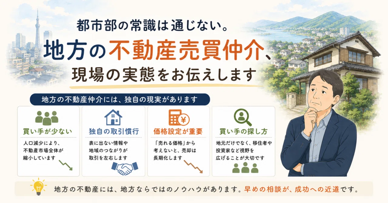 都市部の常識は通じない。地方の不動産売買仲介、現場の実態をお伝えし 