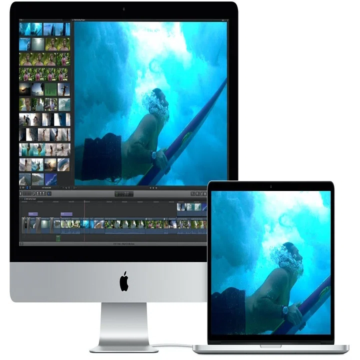 iMac2012、21.5inchを、MacBook Air2015、11.6inchの外付けモニター 