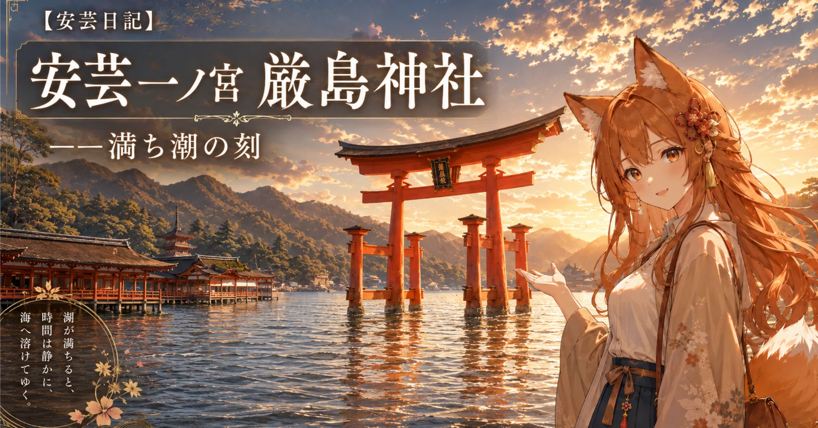 安芸日記】#3 安芸一ノ宮 厳島神社 ーー満ち潮の刻｜学び直し研究所