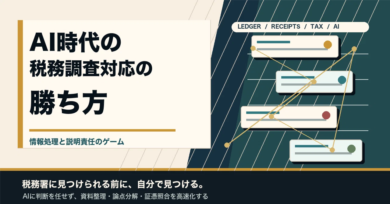 税務調査 : 実例・対応・理論 AI時代の税務調査対応の勝ち方｜RYOさん