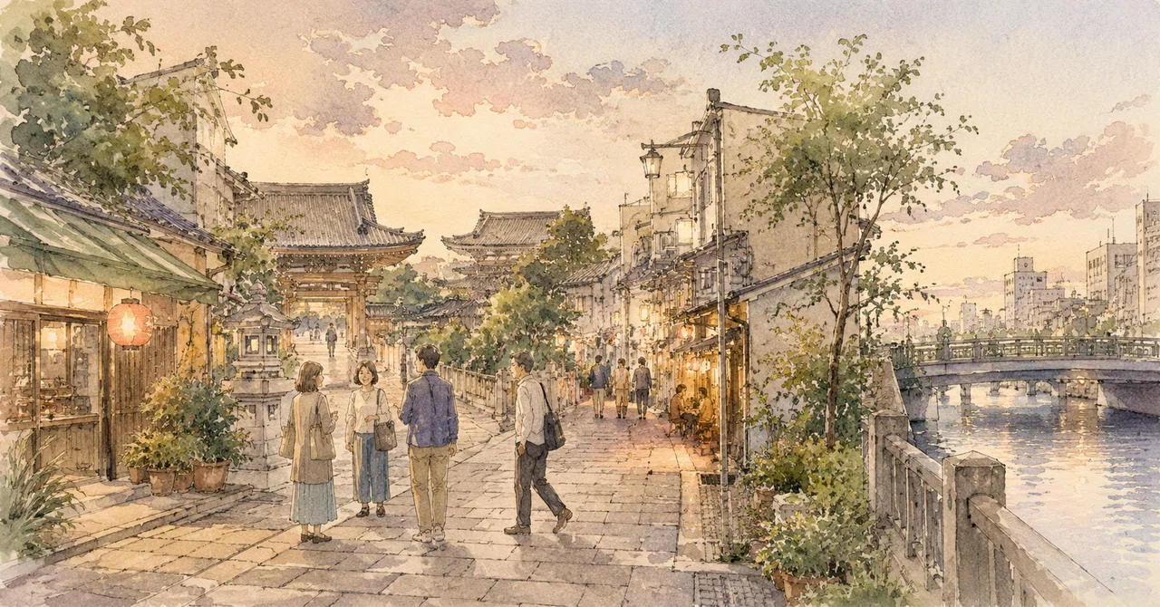門前仲町の様子
