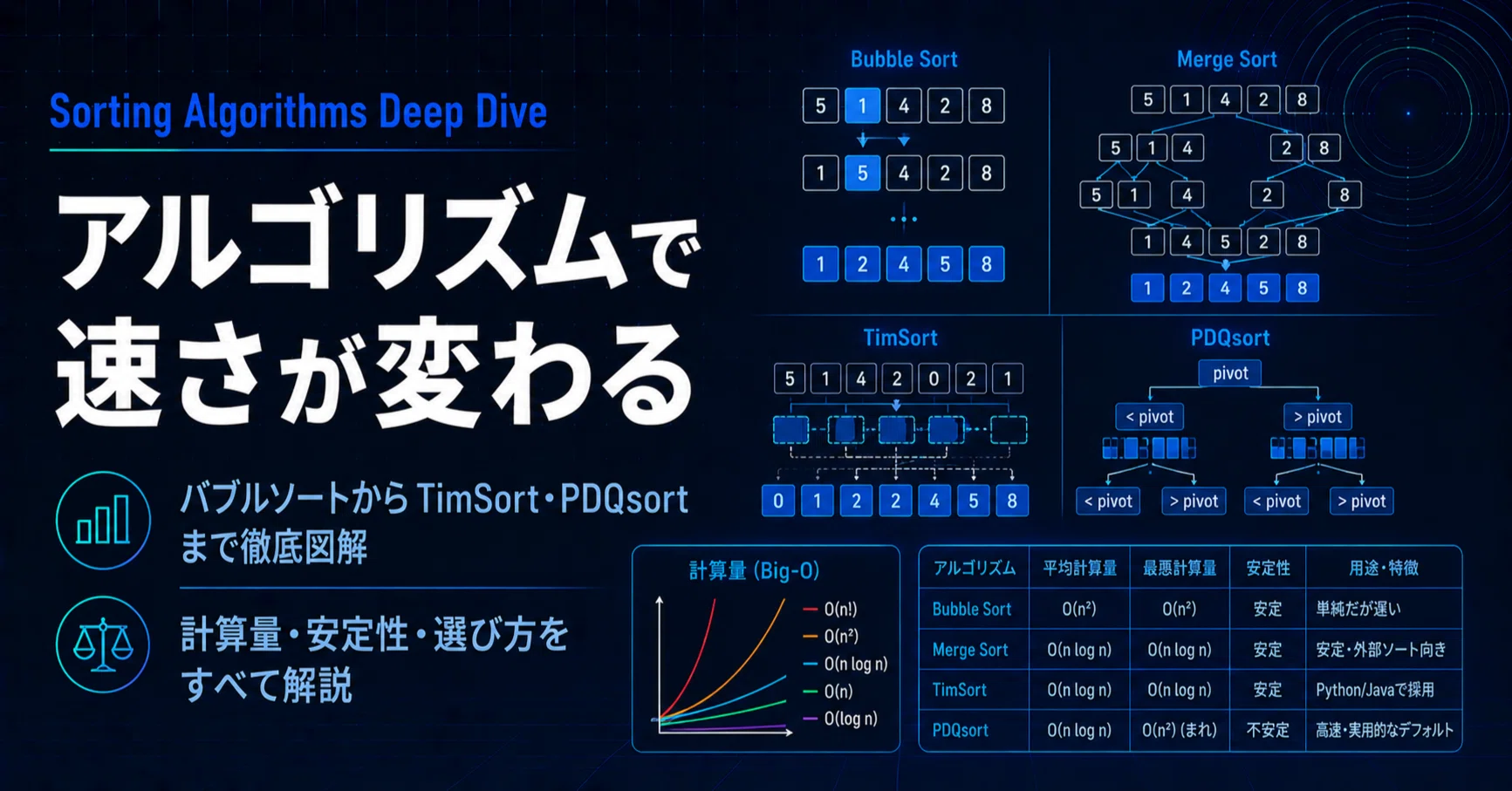 Sorting and searching : 日本語版 A Thorough Guide to Sorting Algorithms: From Basics to Modern