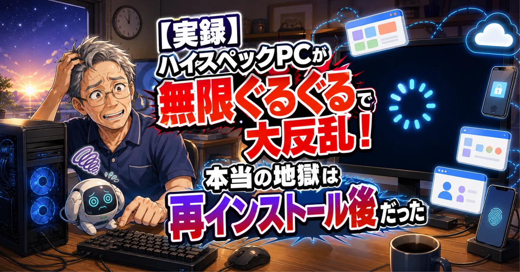 実録】ハイスペックPCが「無限ぐるぐる」で大反乱！本当の地獄は「再