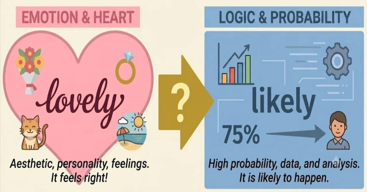 likelyとlovelyは仲間でないの？--maybe/possible/believeと比べる｜ToDo | わからんもんコレクター