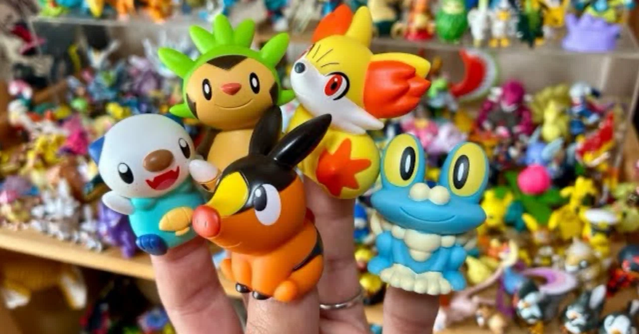 イッシュ&カロスの御三家たちが仲間入り！【指人形】ポケモン30周年