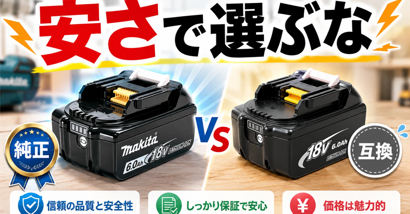 電動工具・エア工具 マキタ 18V 6.0Ah BL1860B 純正 リチウムイオン