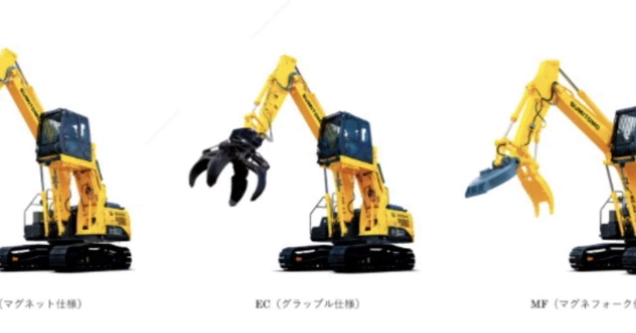 住友建機、マテリアルハンドリング機「SH200LC-8」を発売、キャブ揺れ