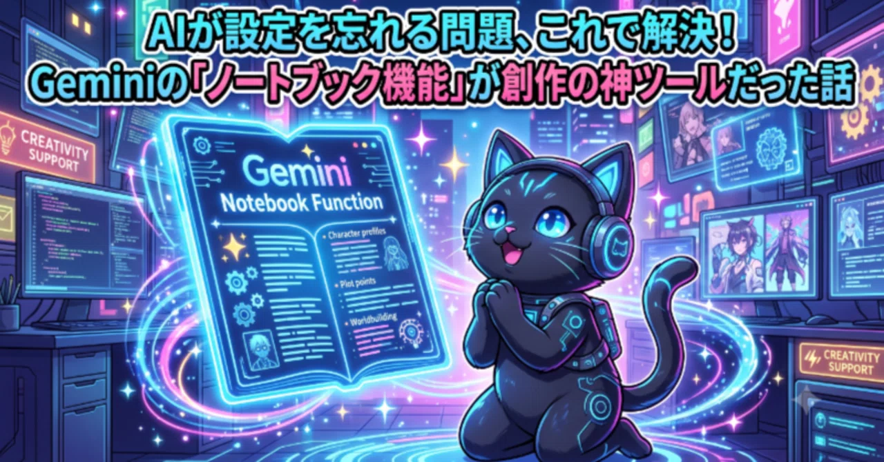 Gemini】AIが設定を忘れる問題、これで解決！Geminiの「ノートブック