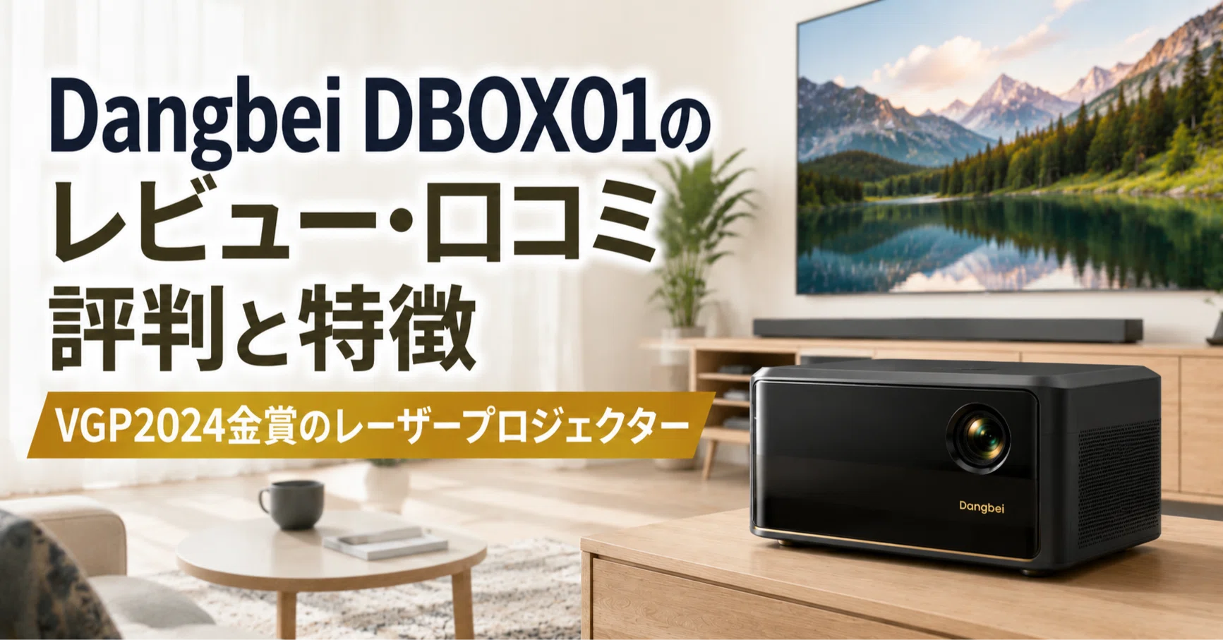 Dangbei DBOX01 のレビュー・口コミ評判と特徴 VGP2024金賞のレーザー