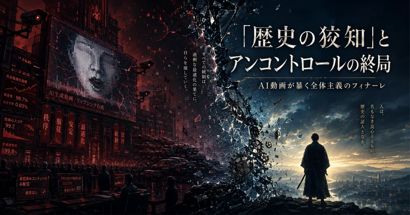 「歴史の狡知」とアンコントロールの終局――AI動画が暴く全体主義のフィナーレ
