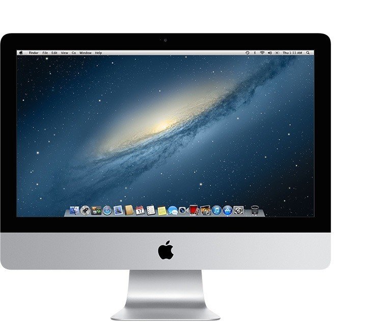 iMac2012、21.5inchを、MacBook Air2015、11.6inchの外付けモニター