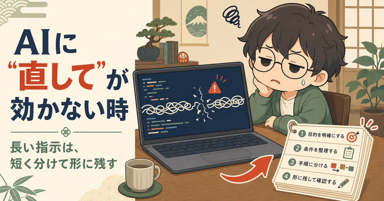 AIに「直して」と何度言っても直らなかった。｜実践ビジネスの学び