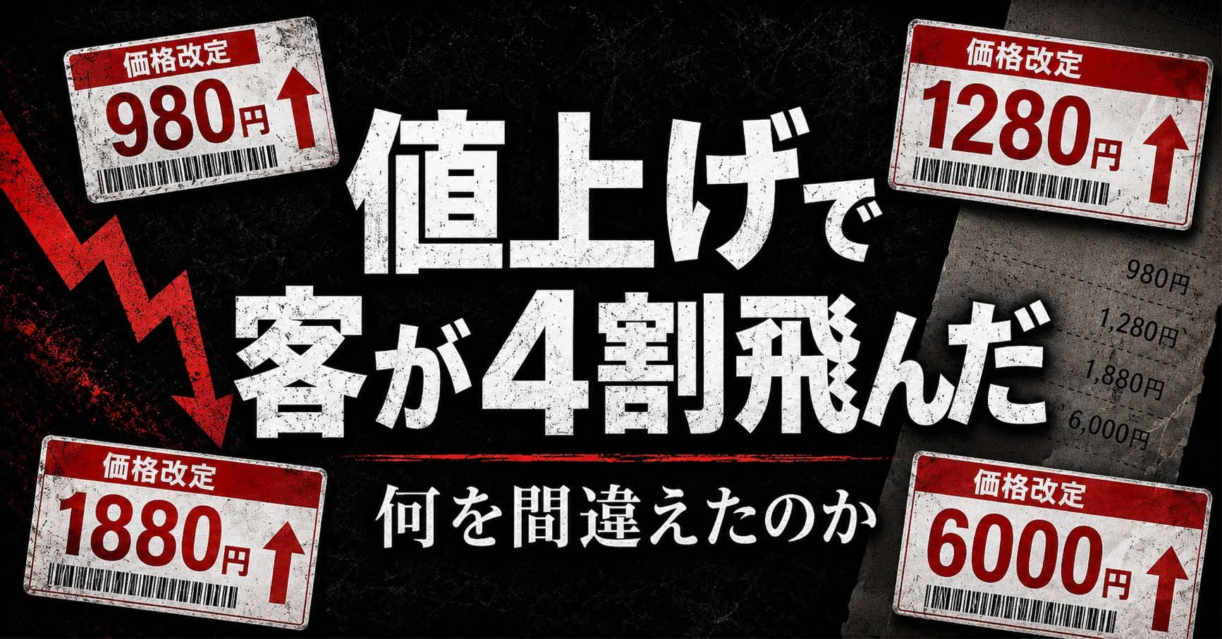 仕方ない値上げ」で失敗した話｜あぶら