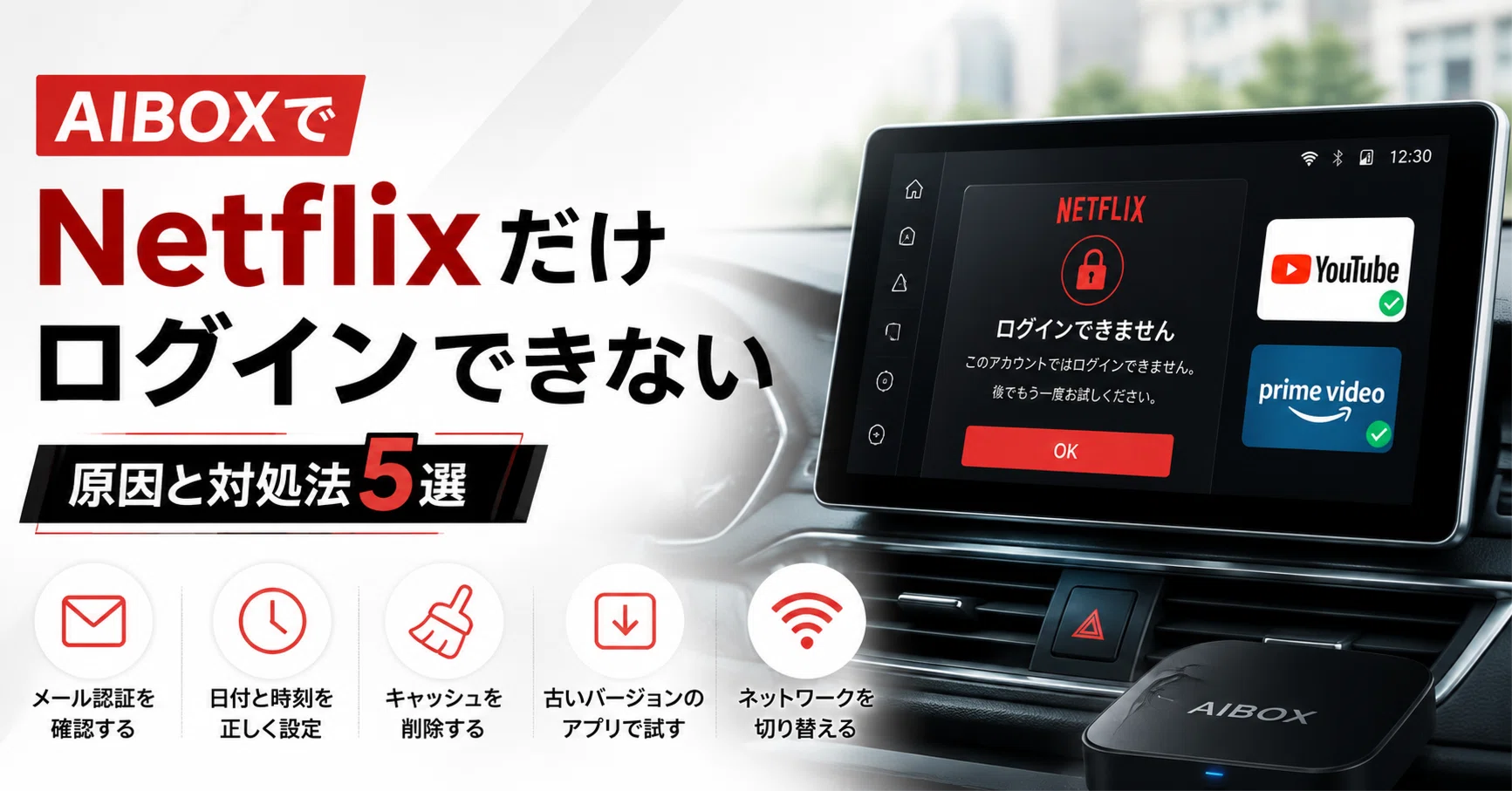 ネット フリックス ログイン できない