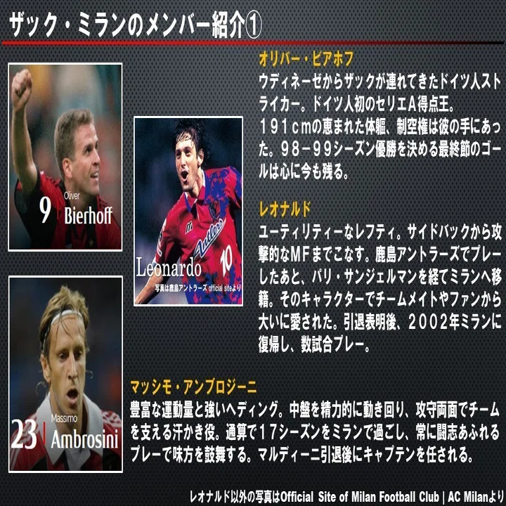 ACミラン97-01年まとめ！カペッロが去った混沌の中で、ザック・ミラン 