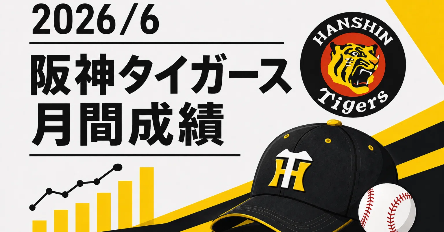 2026/6月の月間成績を振り返る ～阪神タイガース編～｜せろり｜プロ