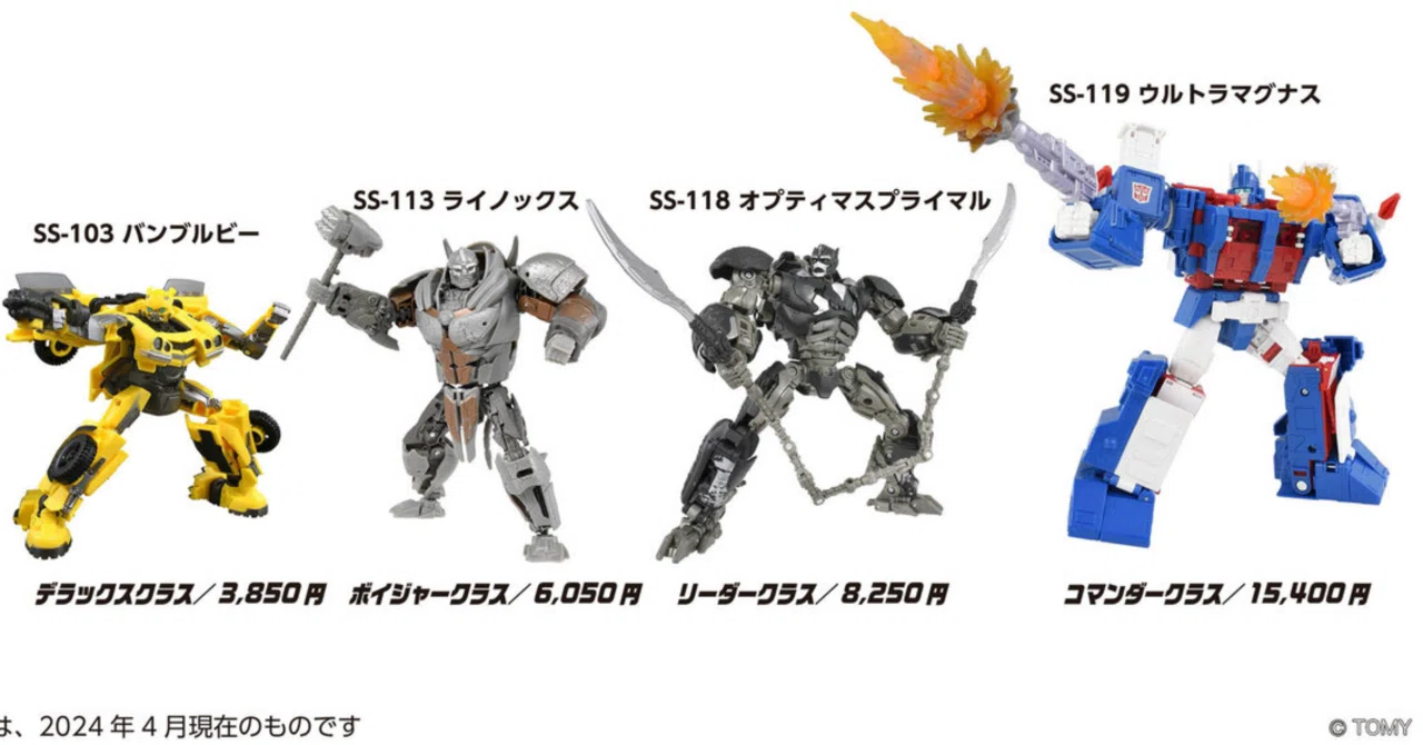 これでなんとなく分かる！トランスフォーマーの「クラス」とは？という
