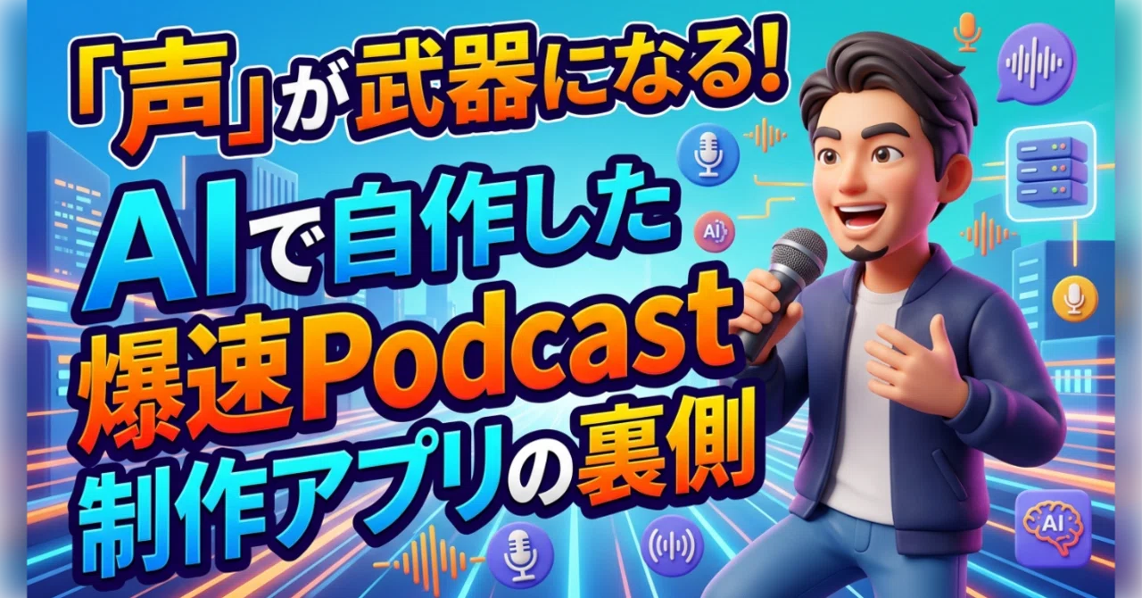 AI時代だからこそ、あえて「声」で届ける理由。Geminiと自作アプリで