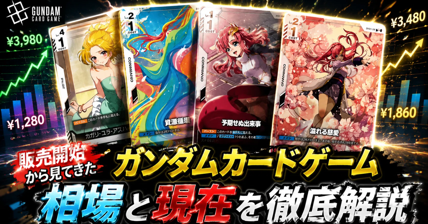 現在のガンダムカードゲームの相場と今後【販売当初から見てきた視点