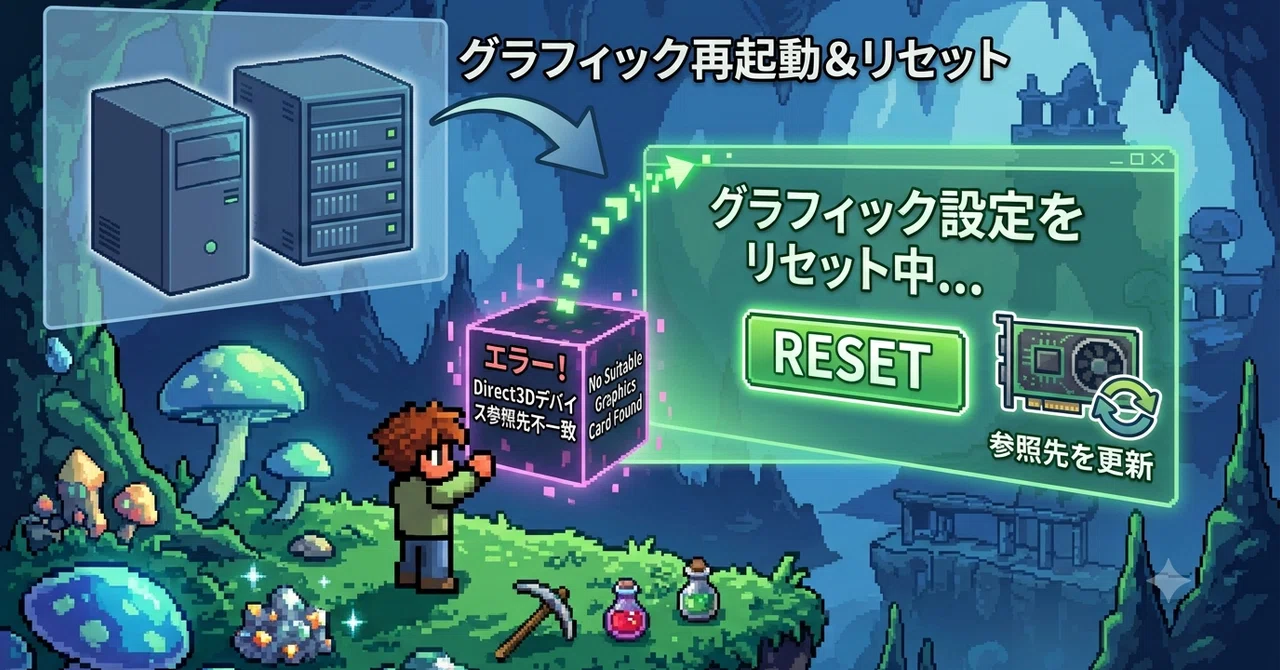 [XserverVPS＞테라리아 1.4.5.6]테라리아 실행 시 그래픽 카드 업데이트가 필요했습니다 (그래픽 카드 업데이트｜PC ...