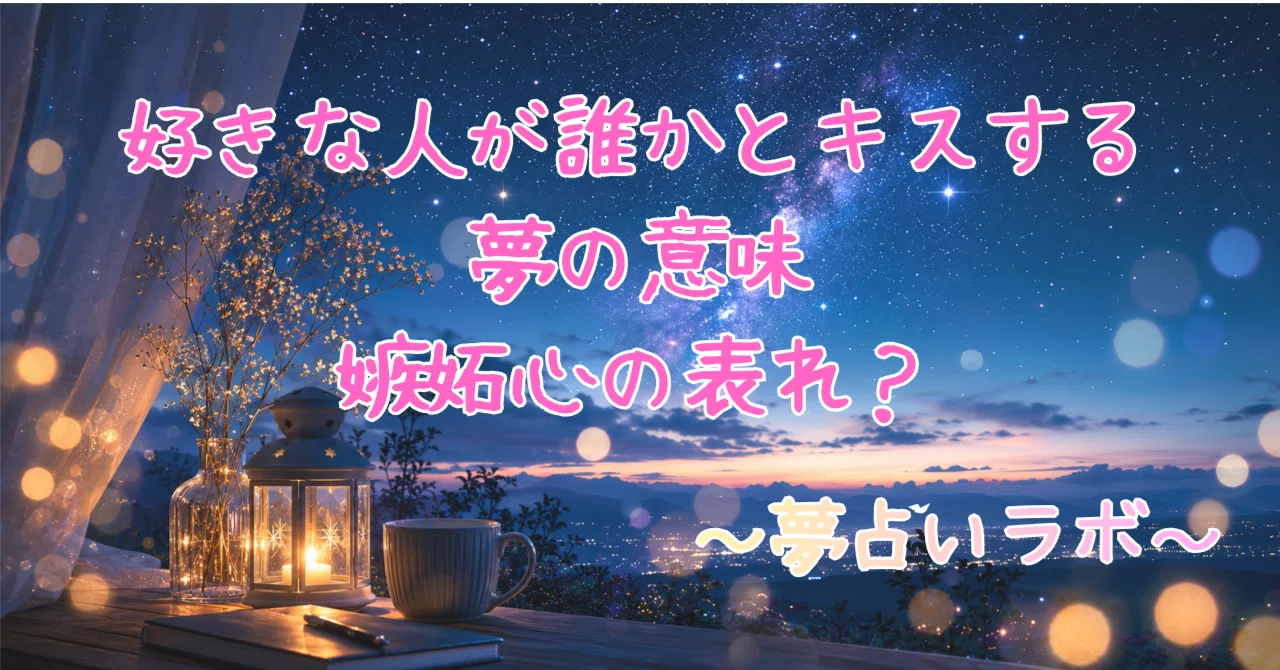 好き な 人 と キス する 夢