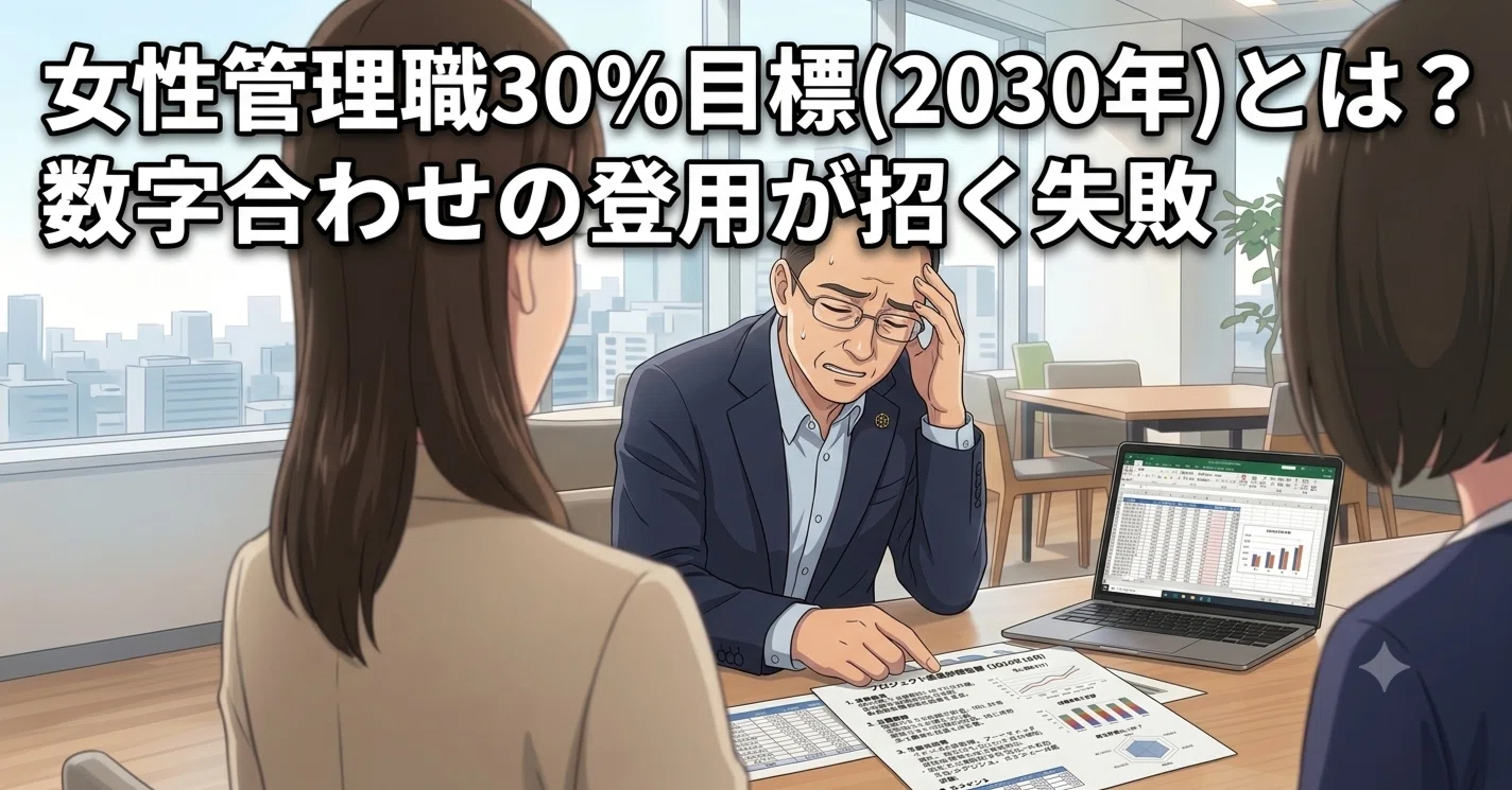 なっかん 40 女性管理職30%目標（2030年）とは？数字合わせの登用が招く失敗