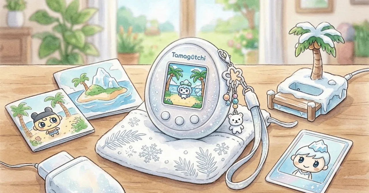 2026年夏の新作！「Tamagotchi Paradise - White Glacier Premium Set