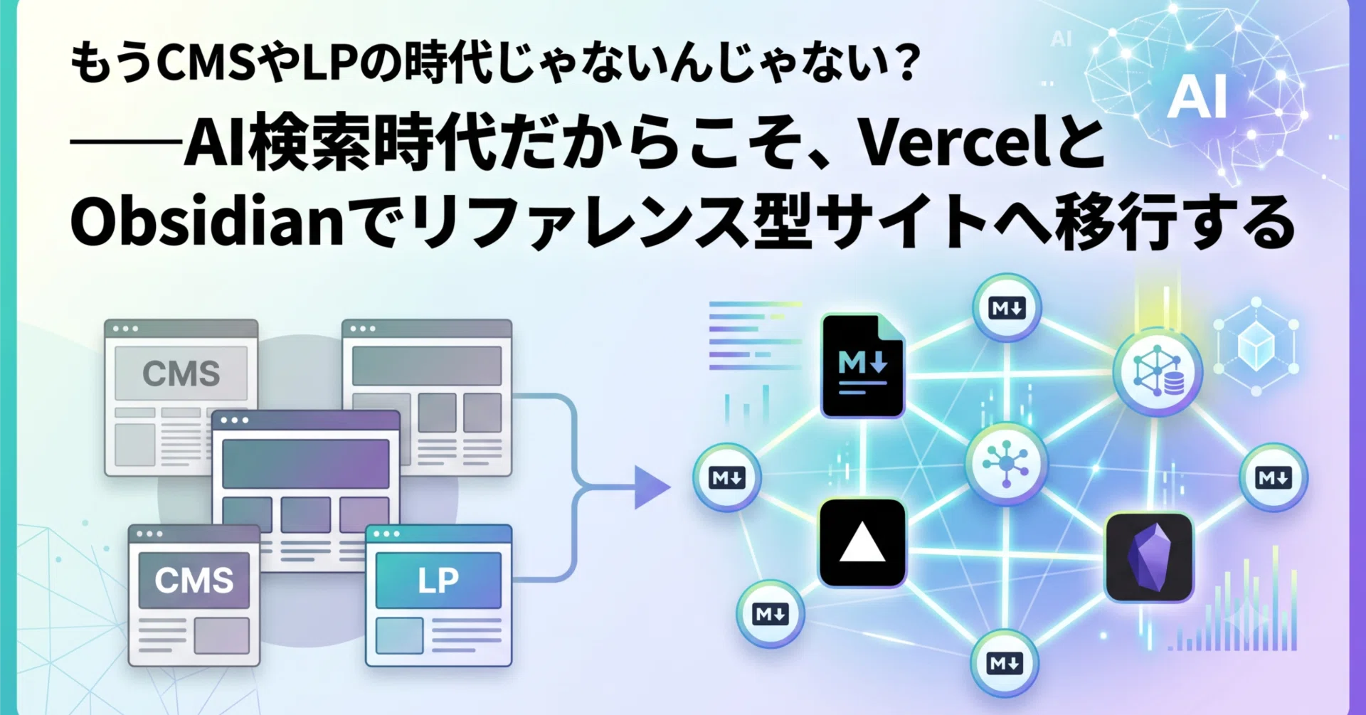 もうCMSやLPの時代じゃないんじゃない？――AI検索時代だからこそ