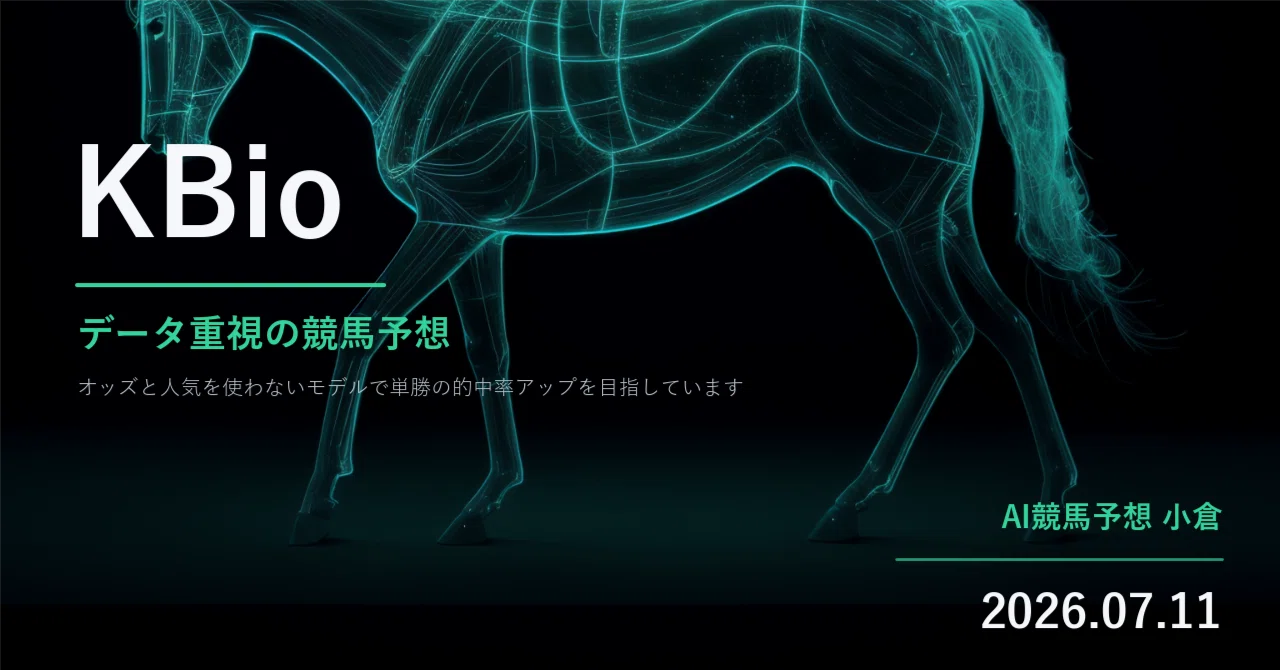 【2026/07/11 小倉】KBio AI競馬予想｜mogymogy