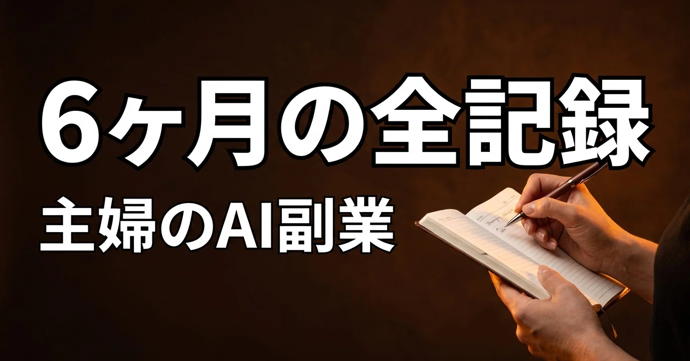 夏のお小遣い稼ぎからAI副業を始めた主婦の6ヶ月記録｜あや