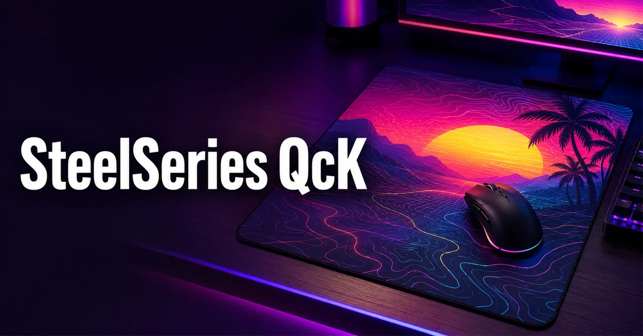 SteelSeries QcK のレビュー・口コミ評判と特徴 新柄Topographic・Neon