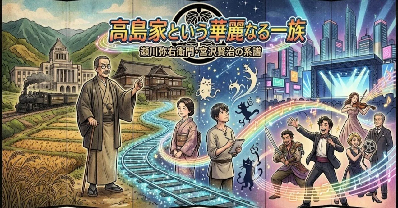 高島 忠夫 家 系図