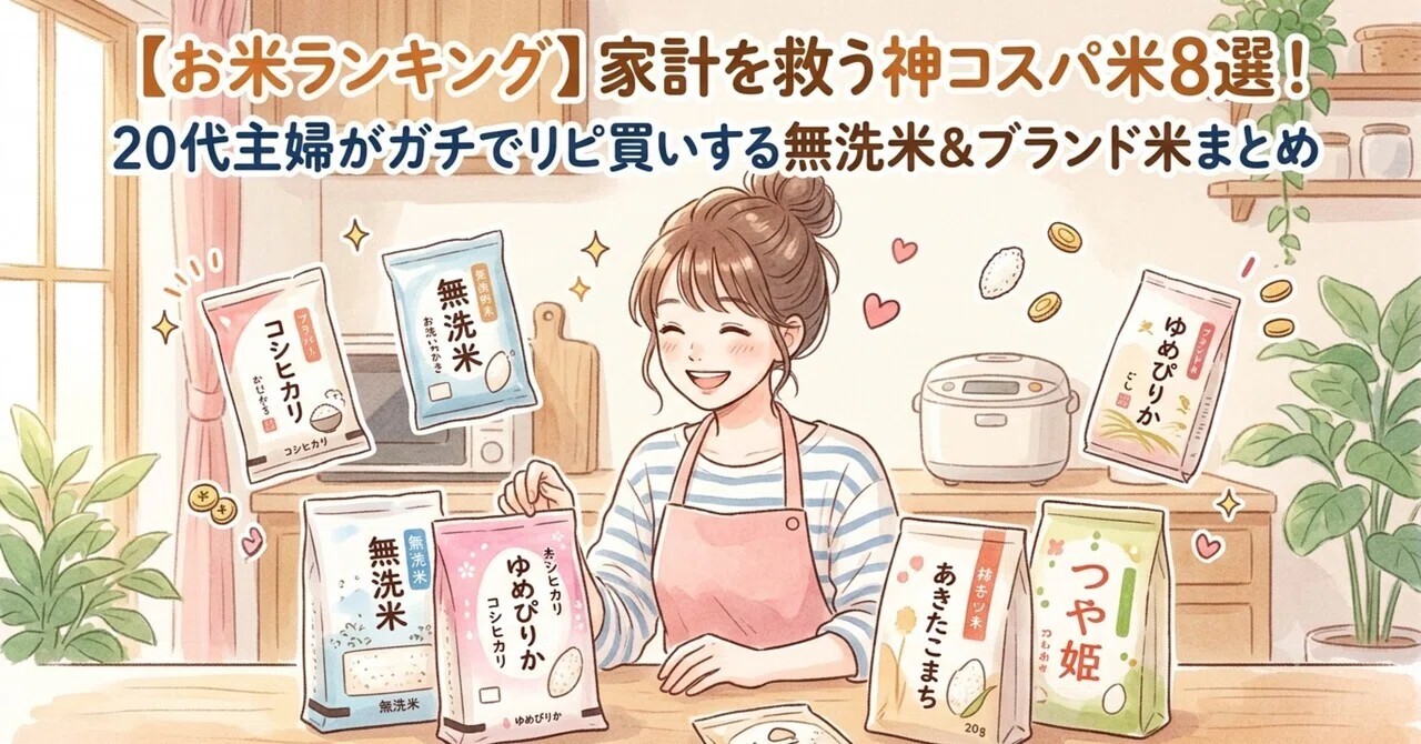 お米ランキング】家計を救う神コスパ米8選！20代主婦がガチでリピ買い