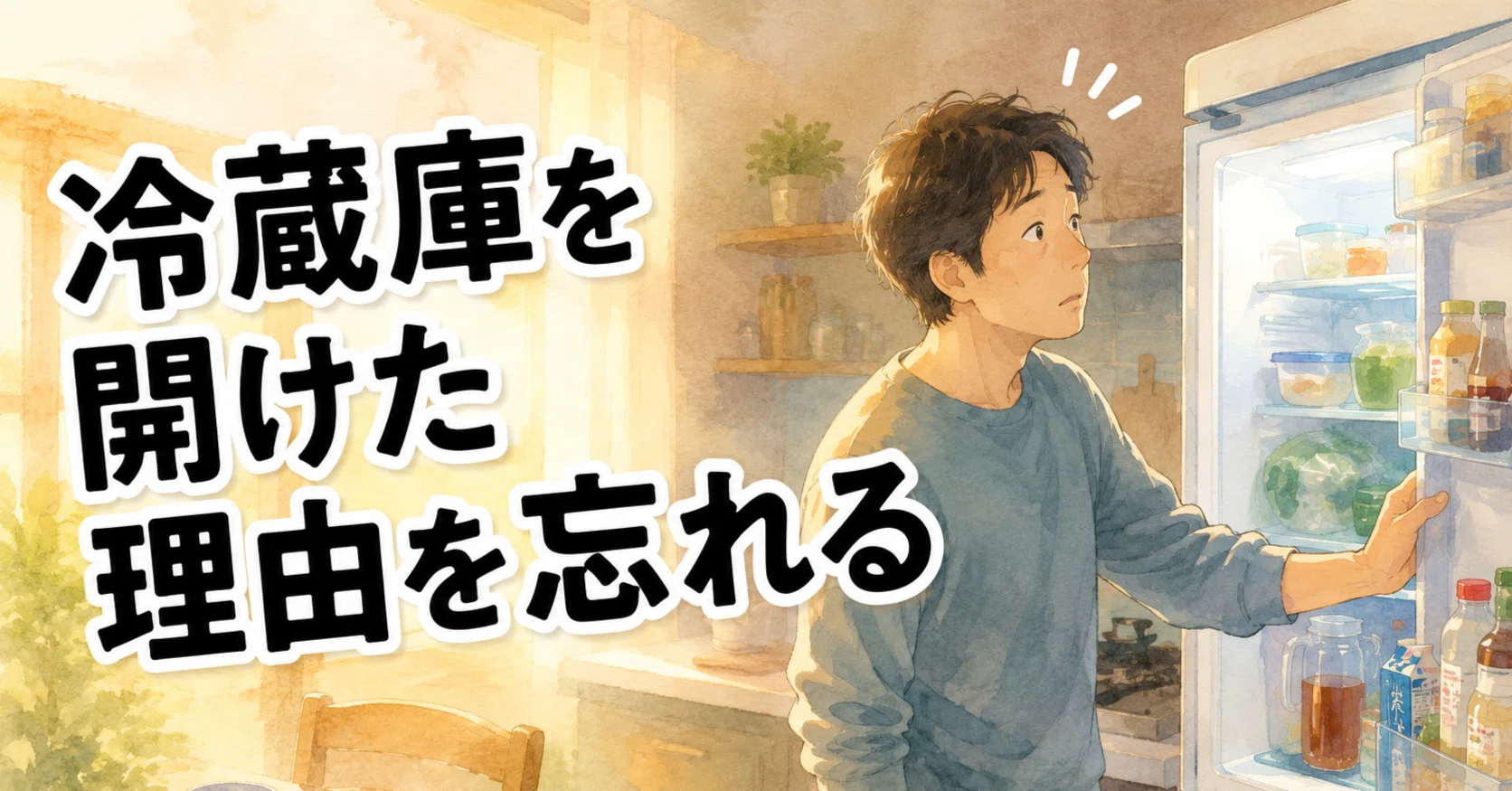 冷蔵庫を空けた理由を忘れる｜心理カウンセラー かとちゃん ｜ ココロ 
