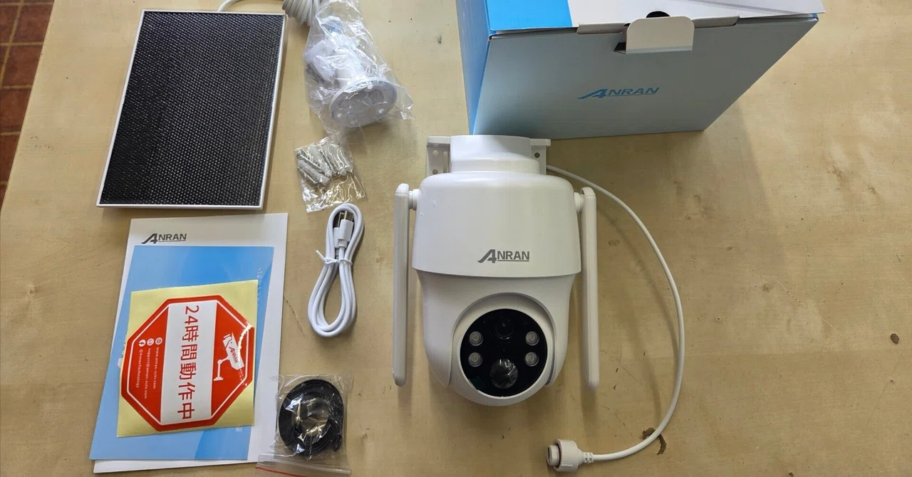 WiFi・電源がなくても ANRAN 4G-SIM ソーラーバッテリー防犯カメラ