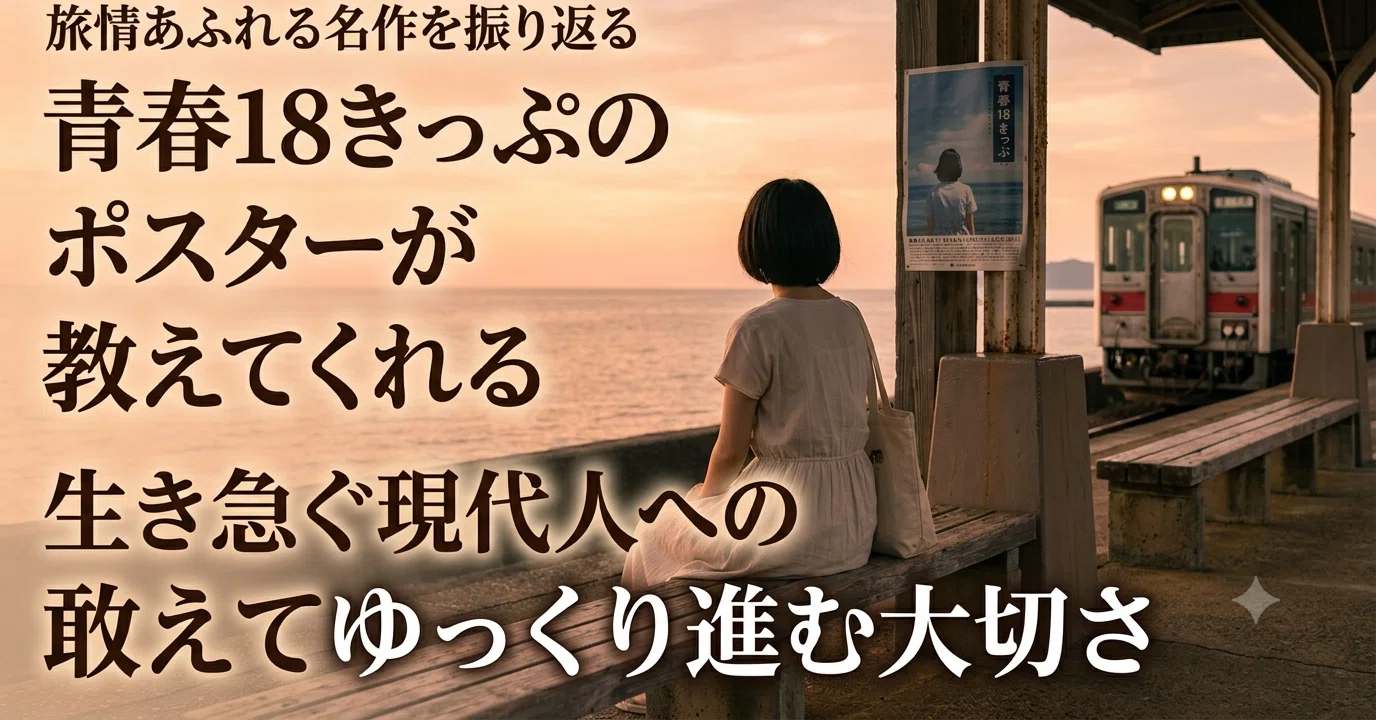今夏も発売「青春18きっぷ」 宣伝ポスターが秀逸だった｜特急はくたか