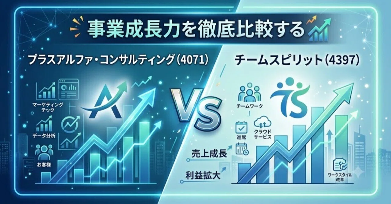 参考書類（複数あります！！） プラスアルファ・コンサルティング（4071）vs チームスピリット（4397