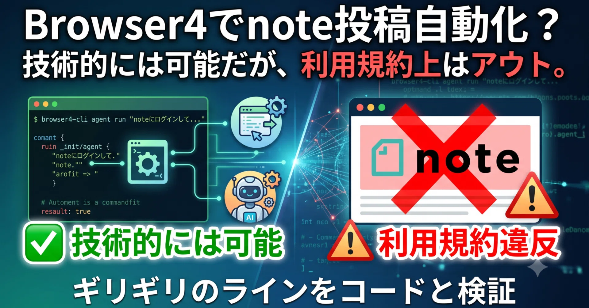 技術検証】Browser4でnote投稿を自動化できるのか（自己責任）｜伊藤
