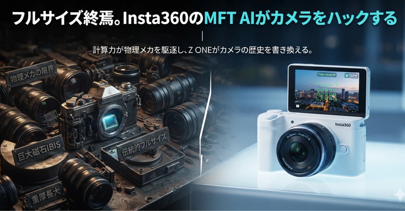 Insta360 Z ONE』の衝撃 ～MFTが覚醒する日～｜Masao Takakuwa