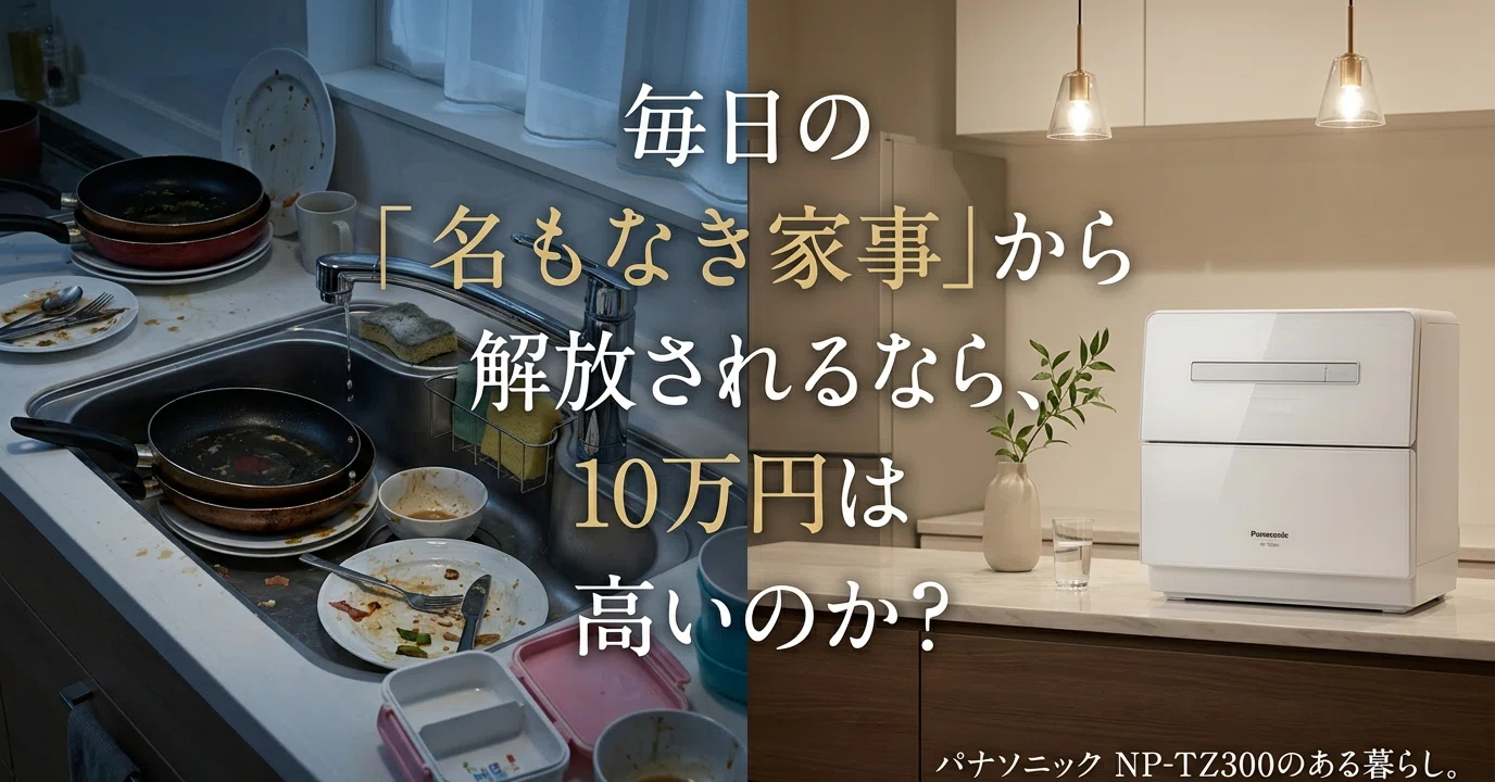 食洗機に10万円は高いのか、パナソニックNP-TZ300を調べて考えてみた 