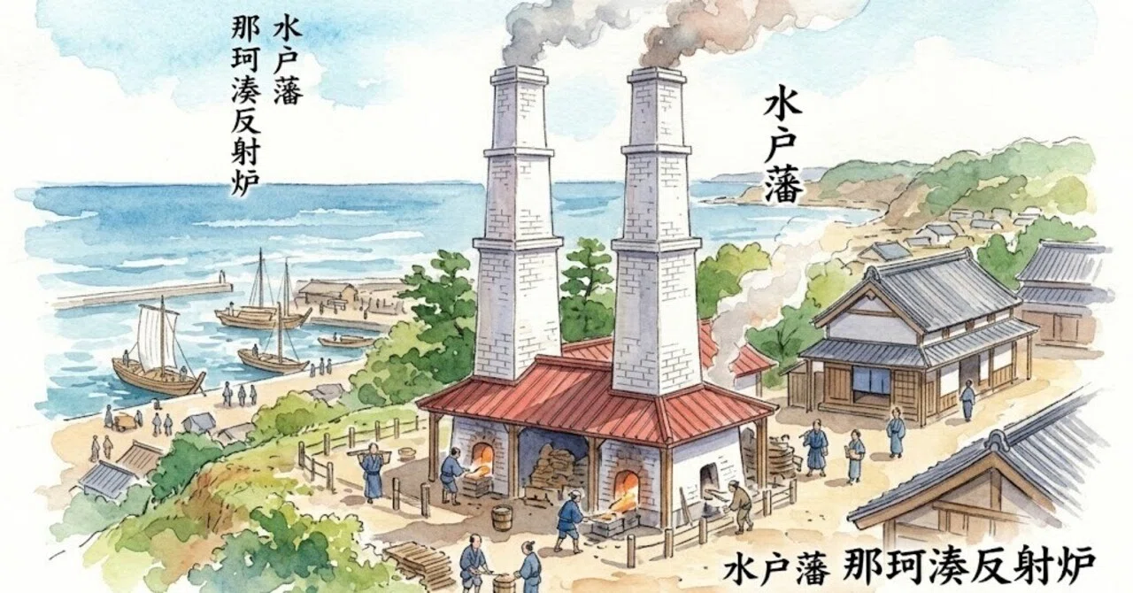 産業史】幕末の鉄②：水戸藩による那珂湊反射炉の建設｜今枝昌宏