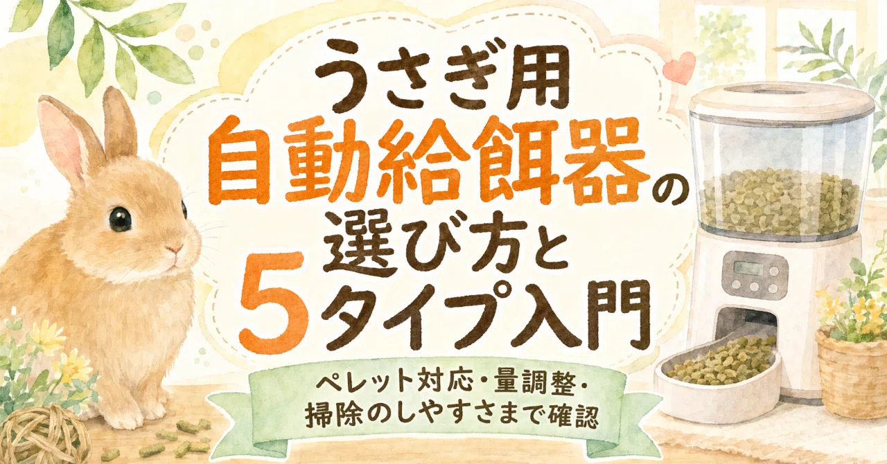 うさぎ用給餌器の選び方と5タイプ入門｜しっぽのある暮らし