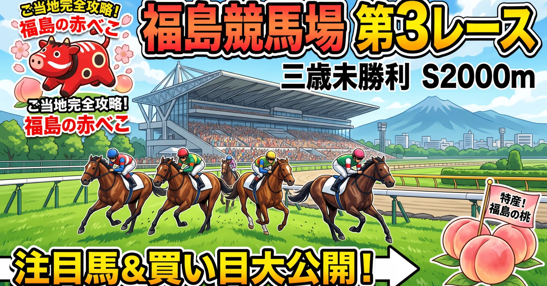 2026年7月12日 福島競馬場 第3レース（3歳未勝利）全頭診断予想｜1