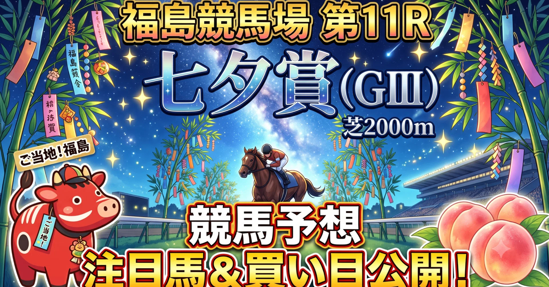2026年 七夕賞（福島競馬場芝2000m） 全頭診断予想｜玲蒼【PADDOCK SQUAD】