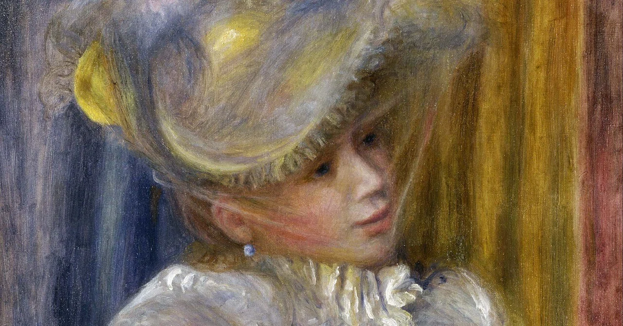 19世紀パリの最先端トレンド】ルノワール『帽子の女』。巨匠が描いた