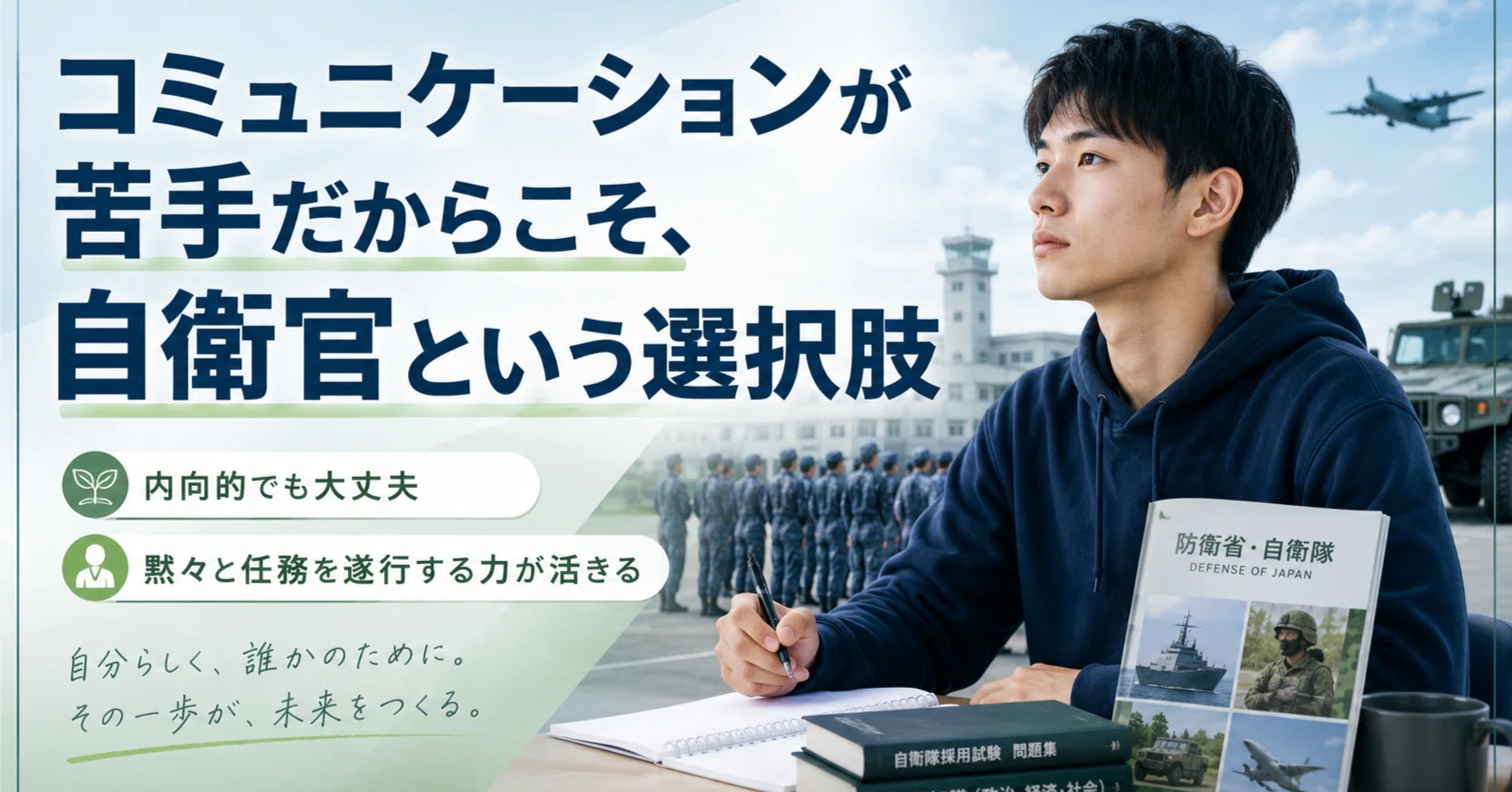コミュニケーションが苦手だからこそ、自衛官という選択肢｜元自衛官SE