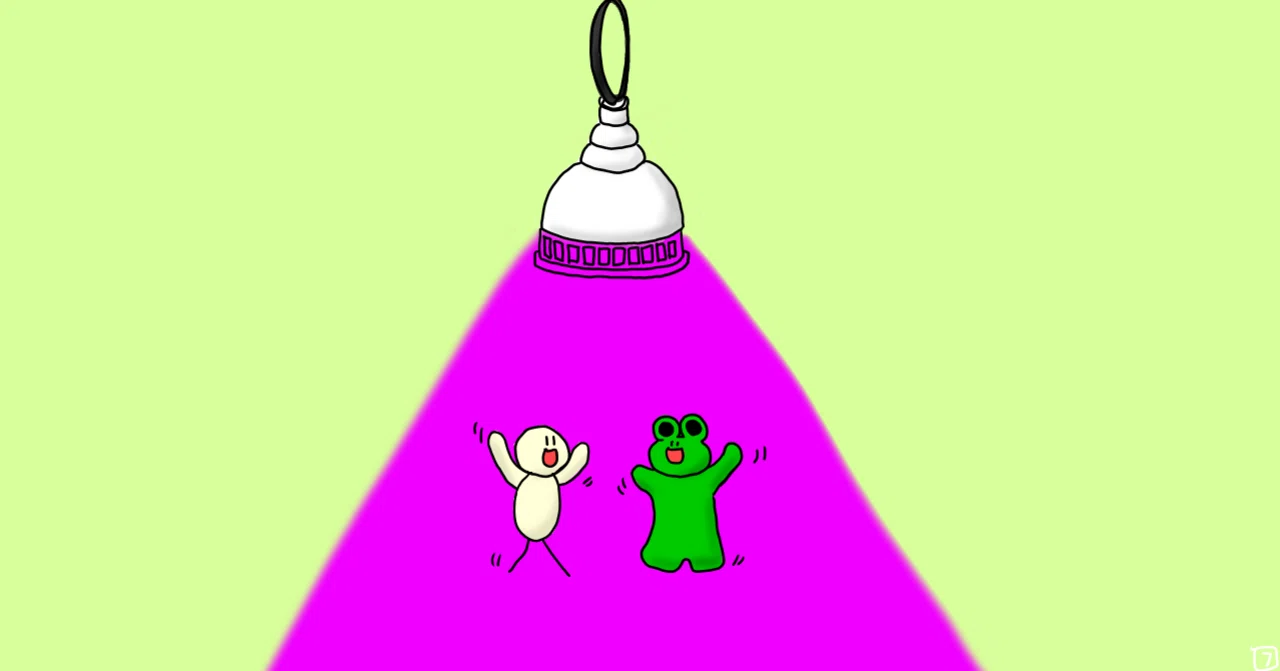 ピンク紫色の光が漏れている家があっても そっとしておいてください ふくりと Note