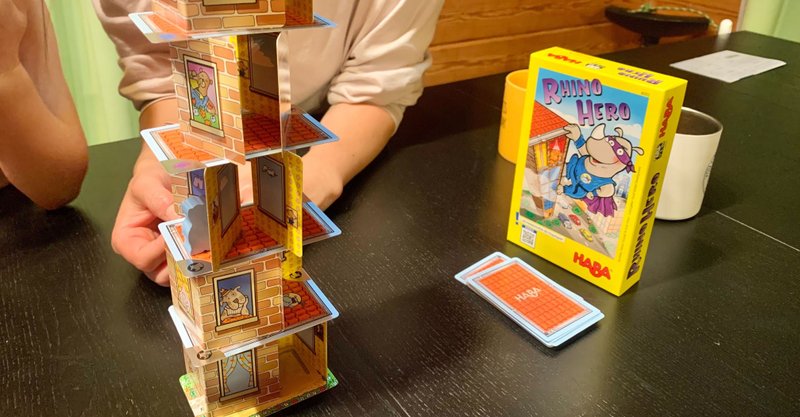 Super Rhino キャプテンリノ 5歳の子供から大人まで遊べる立体建築カードゲーム 集中力が鍛えられる 佐藤敦俊 白馬村 Monster Cliff Note
