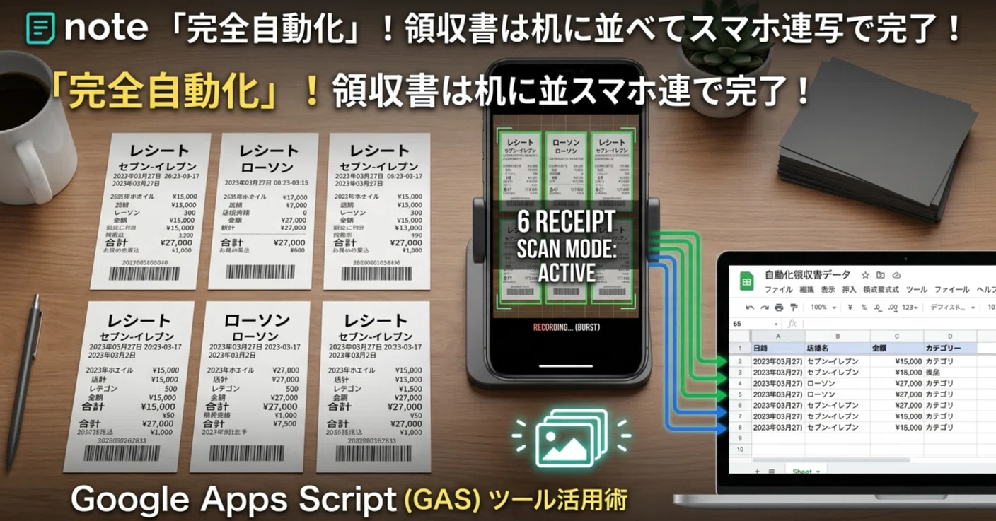 最新AIで領収書入力を「完全自動化」するGASツールを作った話。これ