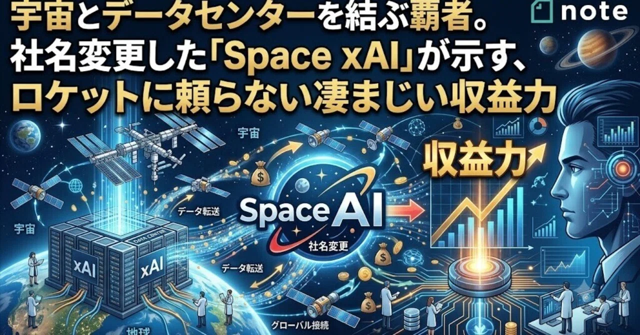 宇宙とデータセンターを結ぶ覇者。社名変更した「Space xAI」が示す